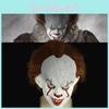 Máscara de Látex Autêntica de Pennywise de It de Stephen King Perfeita Para Eventos de Cosplay de Halloween