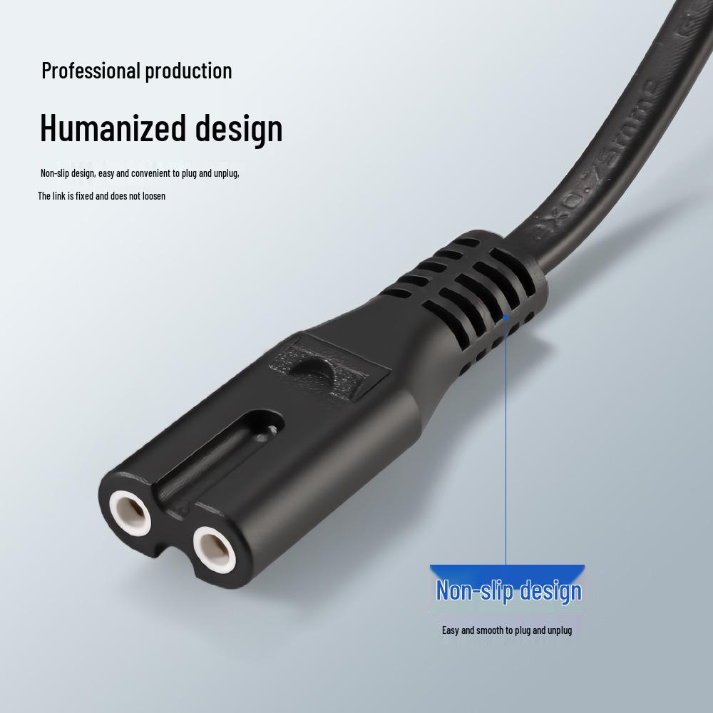 Multistandard Power Cord with US Plug and EU Figure-Eight Connector for China Computer/Printer