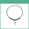 Original Design Cross Pendant Necklace With Titanium Steel Chain For Men And Women