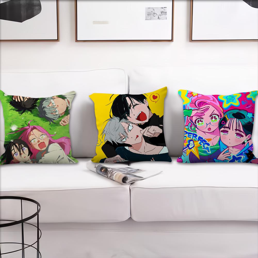 Game A-Alien Stage Sua And Mizi Cushion Sofa Living Room Bedroom Headboard Backrest Cushion Square Cushion Nap Time Pillow Case