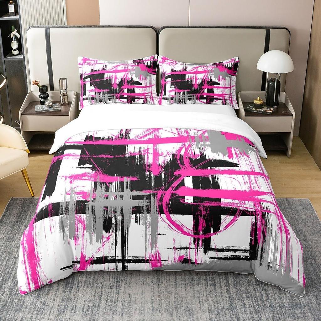 Wavy Duvet Cover Sets For Kids Teens Queen King Lightweight Quilt Covers Modern Abstract Bedding Sets Bedroom Decor No Comforter