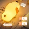 Bunny Silicone Night Light, Children's Room Decorative Lamp, USB Rechargeable Timer Dimmable Silicone Sleep Light