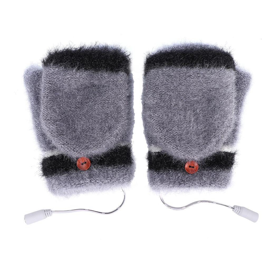 Beheizte Fingerhandschuhe, Fäustlinge, USB, doppelseitig, wärmer, Laptop-Handschuhe für den Winter