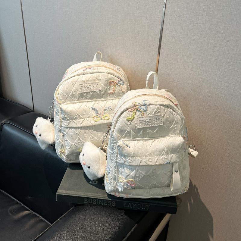 

Свежий рюкзак красивый милый повседневный простой студенческий школьный рюкзак для поездок модный классный школьный рюкзак женский small белый