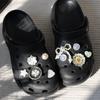1Set DIY Colorful Powder Shoe Charms Set Fashion Crystal Pearl Flower Shoe Decorations Detachable Shoes Accessories