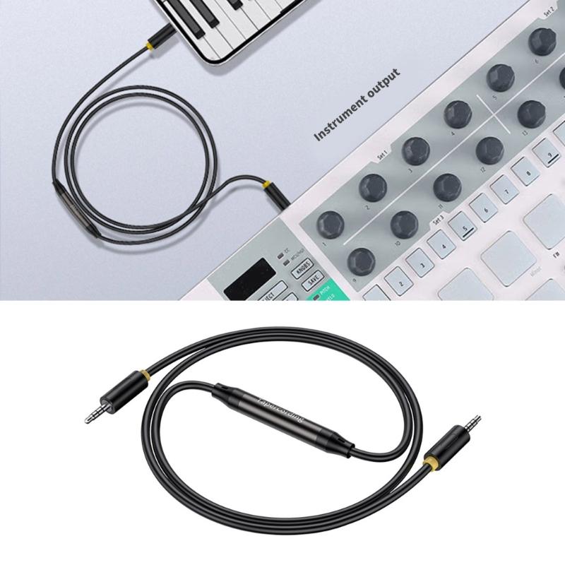 3.5mm to 3.5mm Auditory Cable Bidirectional Recording For Headphones and Smartphones Seamlessly Music Experience
