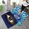 Evil Eye Floor Mat Bath Mat Nordic Style Home Doormat Bathroom-Toilet Mats Bedroom Welcome Doormat 260g Flannel Free Shipping