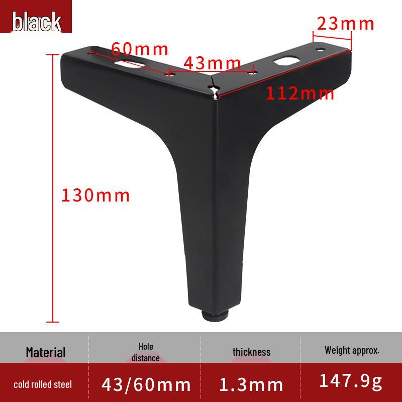 Luxury Metal Furniture Support Leg - Triangular Sofa/Bed/TV Cabinet/Table Hardware