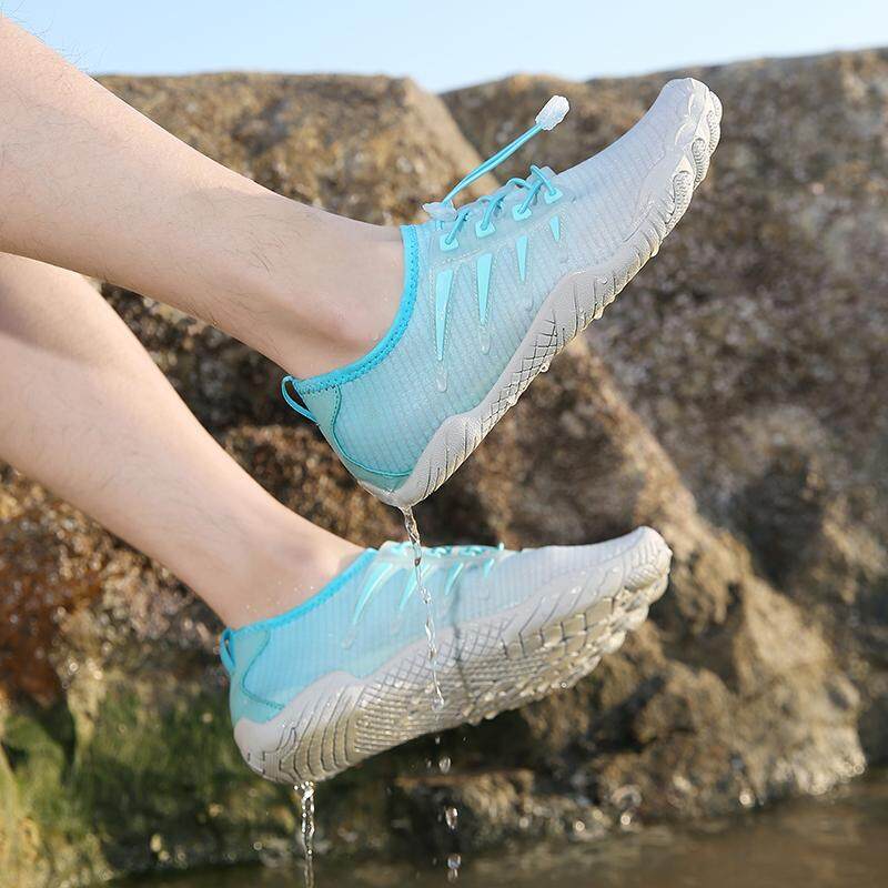 Quick Dry Summer Aqua Shoes Men Women Breathable Water Sports Shoes Unisex Light Non Slip Wading Sneakers For Hiking Fishing
