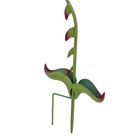 Carnivorous Plant Garden Stake, Metal Flytrap Plant Sculpture, Whimsical Yard Art Stake, Outdoor Decor for Lawn Patio Walkway Flower Bed Porch