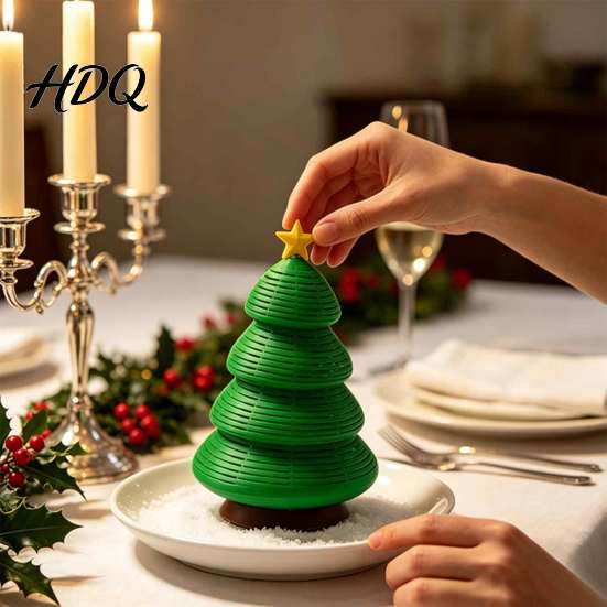Instagram Style Ornament 3D Printed Spring Coil Christmas Tree Funny Novelty Office Food Association Aesthetic Desktop Decoration Holiday Fidget Toy