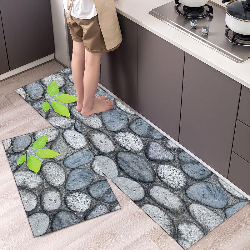 Kitchen Rugs Print Non-Slip Thick Cushioned Kitchen Mat Comfort Standing Mat for Kitchen