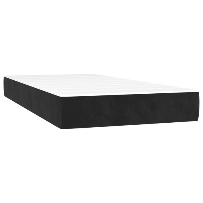 VidaXL Pocket Spring Bed Mattress Black 90x210 Cm Thickness 20 Cm Velvet,mattress,bed Mattress,divan Mattress,
