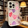 Watercolor Hearts Love Pattern Luxury Anti-Slip Phone Case For Xiaomi Redmi Note 15 14 13 12 11 10 9 Pro Full Protective Cover