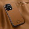 Leather Case for Oppo Reno14 Pro 5G Car Magnetic Holder Wireless Charging Silicone Hard Phone Cover OppoReno14Pro PKZ110 PLA110