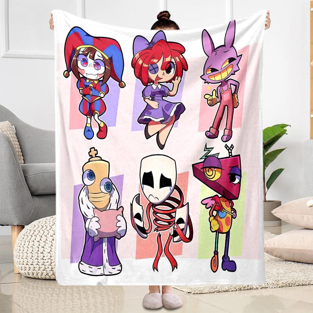 Digital Circus3 Blankets Are Suitable for Living Rooms,making Them an Ideal Choice for Outdoor Travel and Gifts.