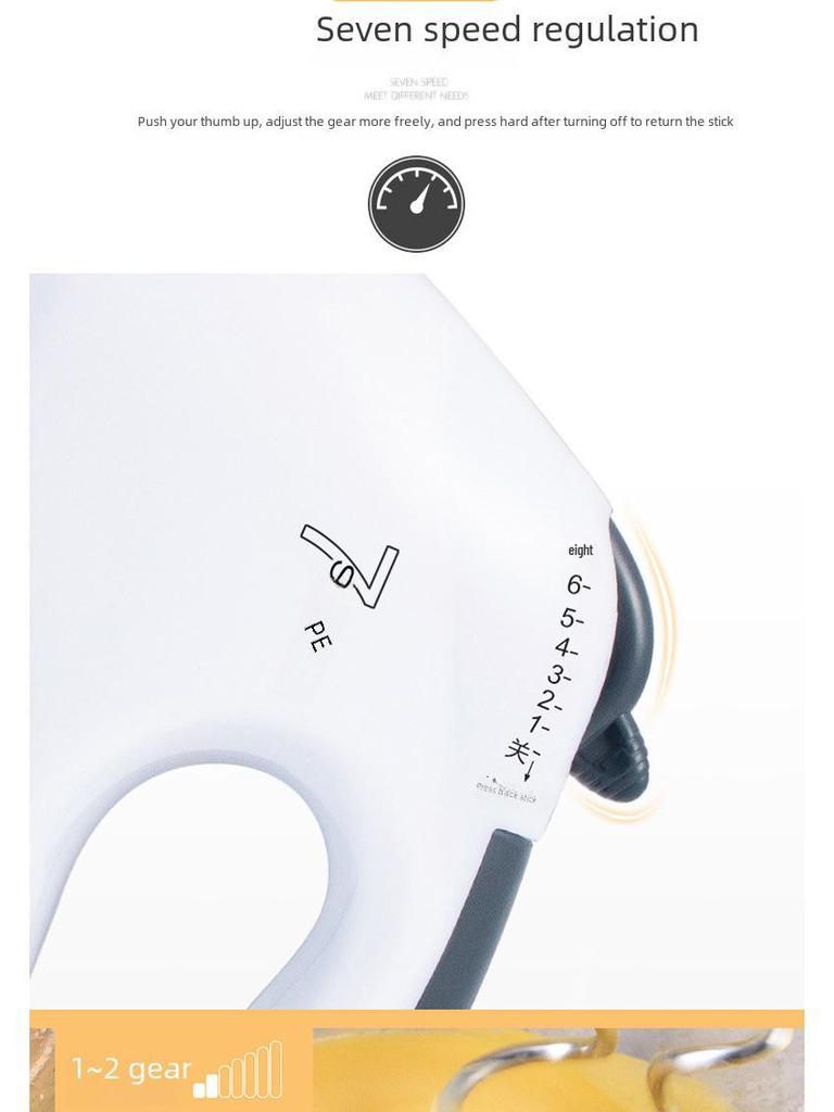 Electric Stand Mixer with Stainless Steel Bowl for Beating Eggs, Whipping Cream, and Mixing Cake & Dough