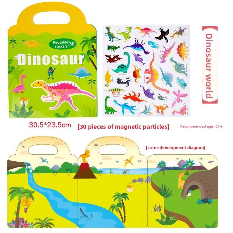 Childrens Educational Puzzle Book With Reusable Magnetic Stickers For Focus Development And Quiet Play