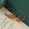Niche Design Nepalese Earrings Xizang Style Retro Exotic Personality Earrings Women's Simple Earrings Earrings