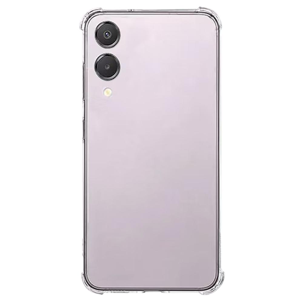 

SHANWO For Samsung Galaxy S25 Edge TPU Clear Case 1.5mm Shockproof Mobile Back Cover Type A