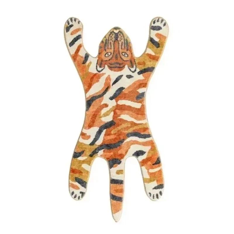 Shaped Children's Bedroom Carpets Home Decor Light Luxury Fashion Minimalist Cute Cartoon IG Soft Bedside Polyester Rugs