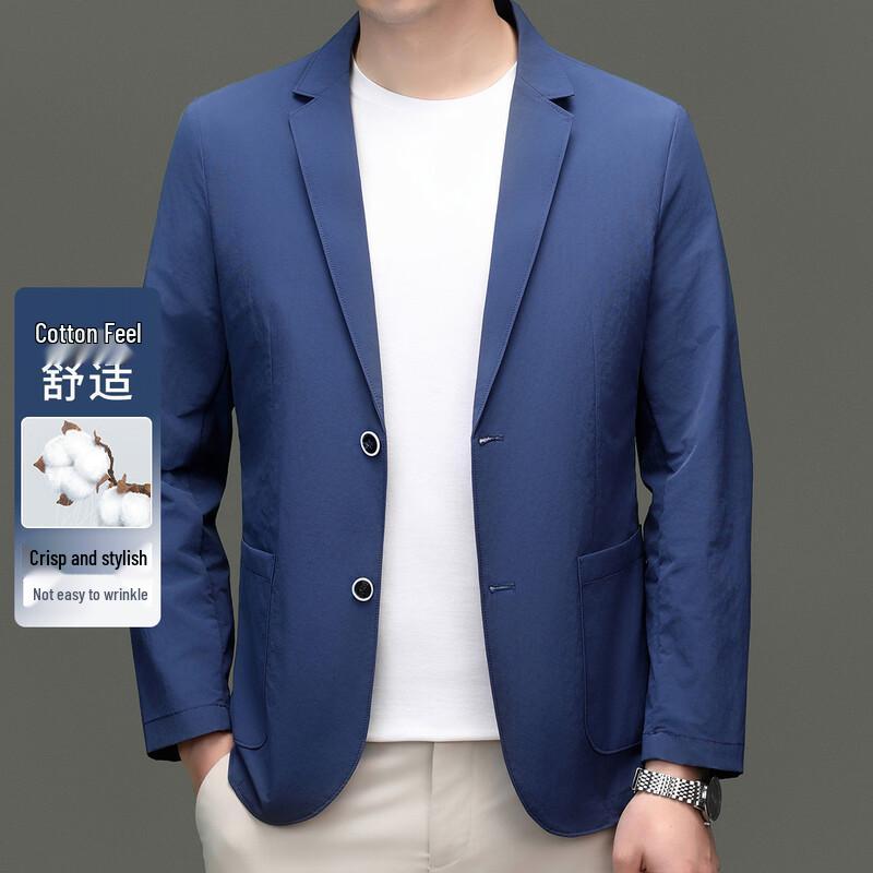 SHANSHAN Men s Easy Care Stretch Casual Business Suit Jacket 4XL