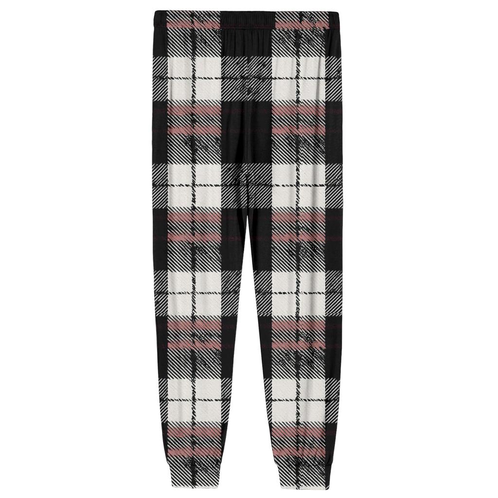 Men's Drawstring Pocket Cuffed Casual Pants Home Sleep Pants