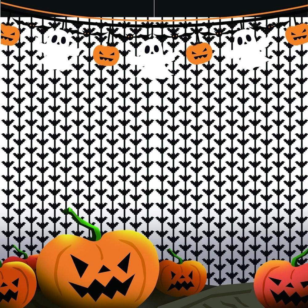 Závěsné pozadí na Halloweenskou párty Snadná instalace Fotokoutkové rekvizity Streamery Závěsy Výročí