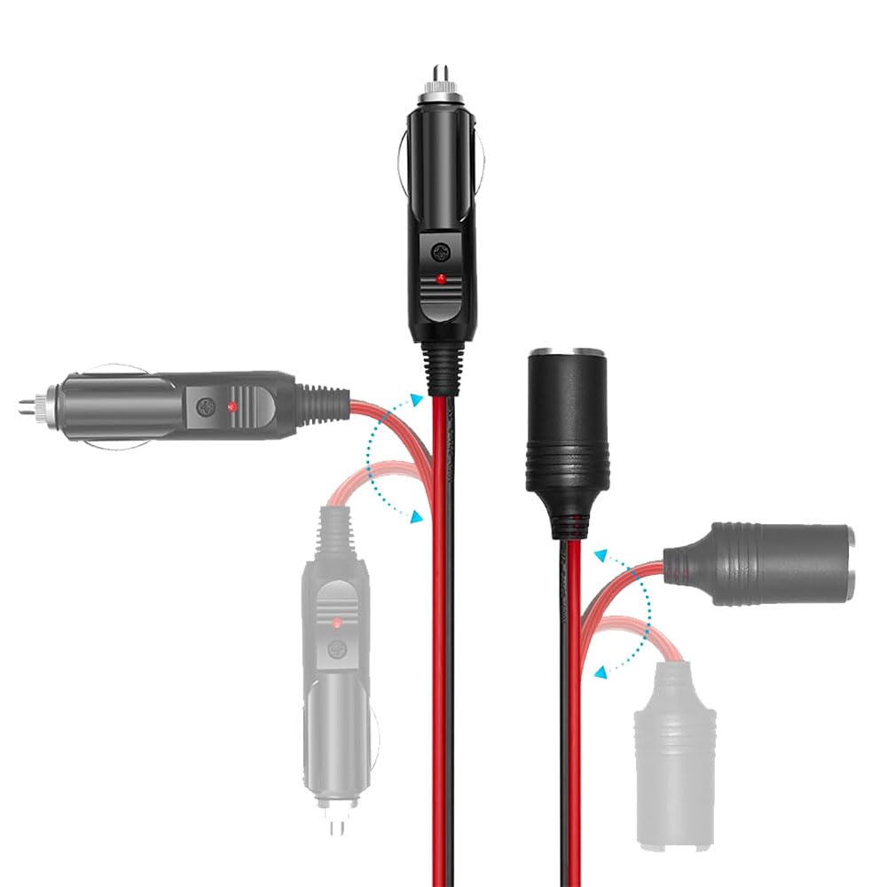 DFsucces Auto Zigarettenanzünder, 3,3 Fuß (1 m), 12 V, 24 V, Auto-Zigarettenanzünder