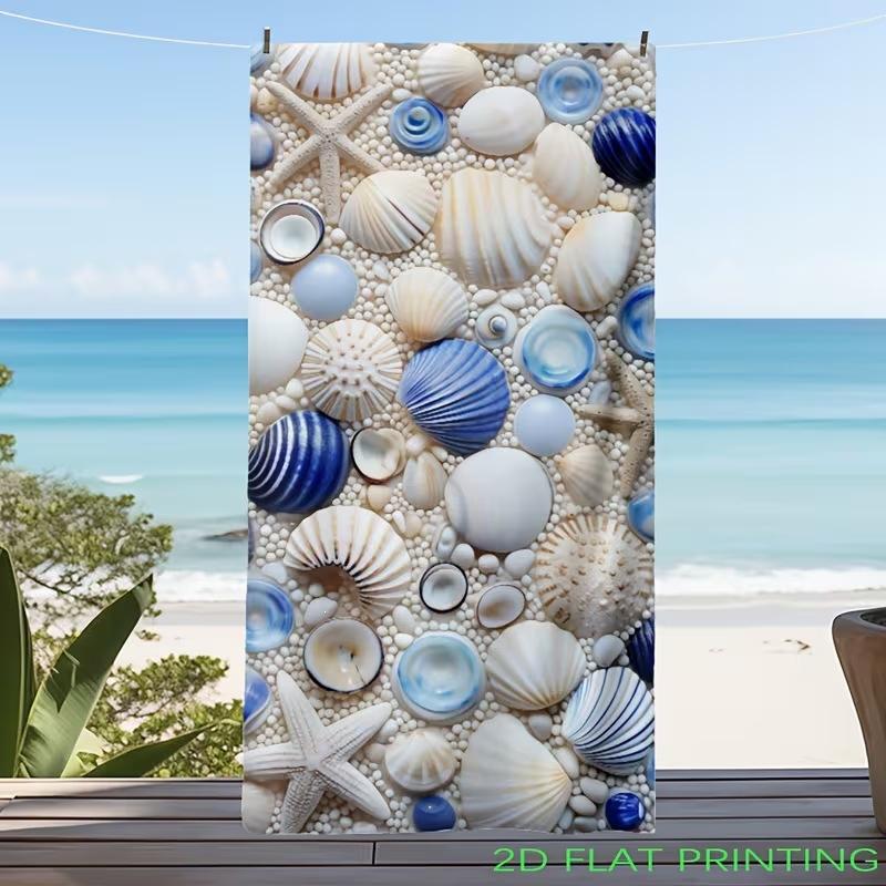 Popular Summer Beach Towel Microfiber Absorbent Beach Towel Seaside Outdoor Vacation Sports Towel