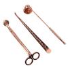 3PCS Wick Trimmer Home Care Modern Candle Tool Set Tray Rustproof Lovers Gift Snuffer Stainless Steel Portable Accessories