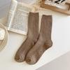 Woolen Women's Autumn and Winter Warm Mid-calf Socks, Fleece and Thickened Pile Socks, Winter Postpartum Socks, Floor Socks