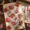 30pcs Butterfly Collage Story Series PET Sticker Vintage Butterfly Flower Hand-account Diary Scrapbooking Decorative Stickers