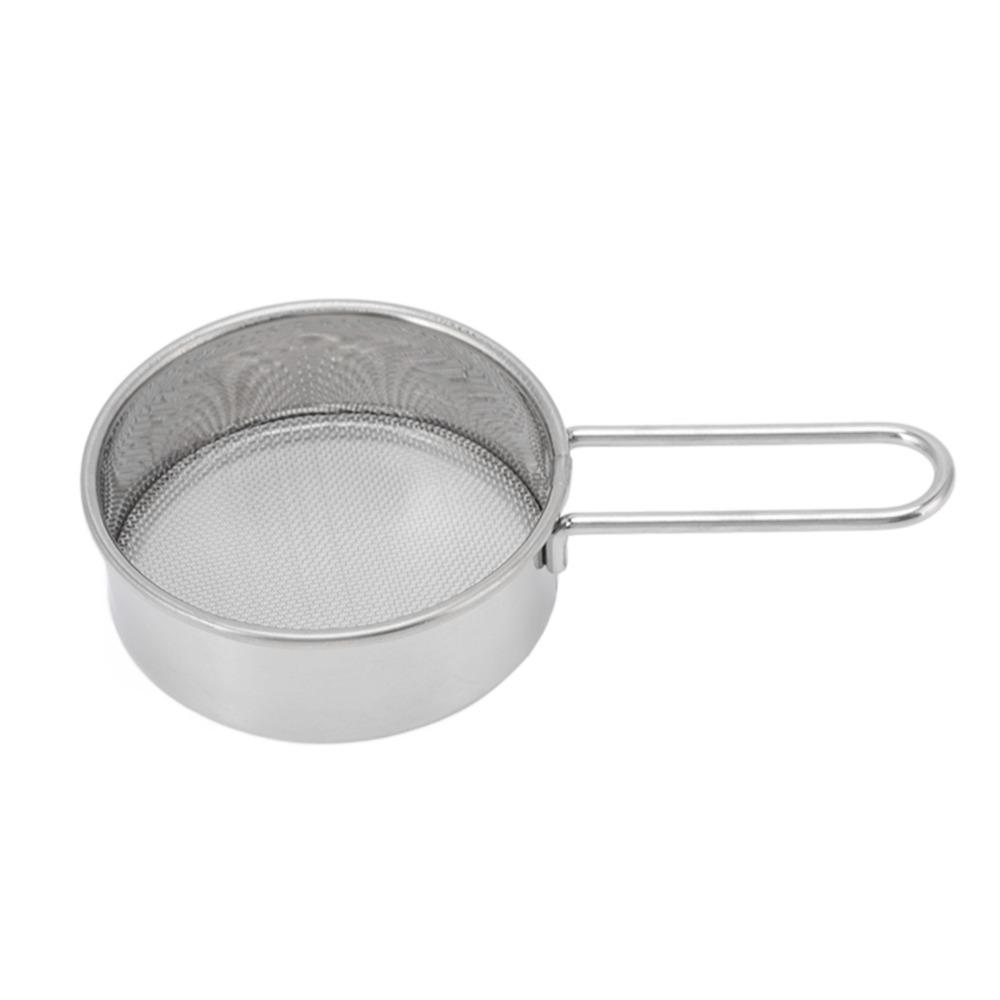 Lightweight Flour Sieve Strainer Round Mini Flour Sifter Mesh Round Sifter  Cheesecake Pizza Bread