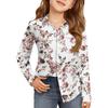 Girls' Button-Down Shirt - Long Sleeve Dress Blouse