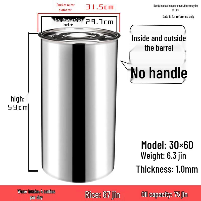 Немагнитное Портативное Ведро из Нержавеющей Стали для Хранения Воды