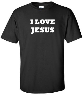 I Love Jesus T-Shirt God Faith Christian Church Gift Christianity Tee Tee Shirt