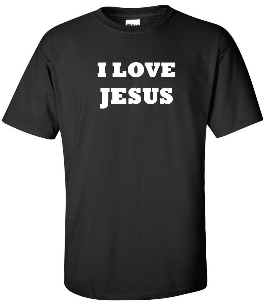 I Love Jesus T-Shirt God Faith Christian Church Gift Christianity Tee Tee Shirt