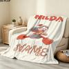 Custom Name,Hilda Printed Flannel Blanket, Soft Throw for Bedroom Sofa, Washable, Christmas Present, Great Gift.