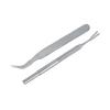 2PCS Metal Tick Remover Dual Prong Shape Pet Lice Tool Easy Grip Lice Tweezers  Home Pet Care