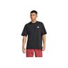 Adidas Printed Lightweight Fabric Sports Fitness Crew Neck Short Sleeve T-Shirt Men Tops Black JC5260