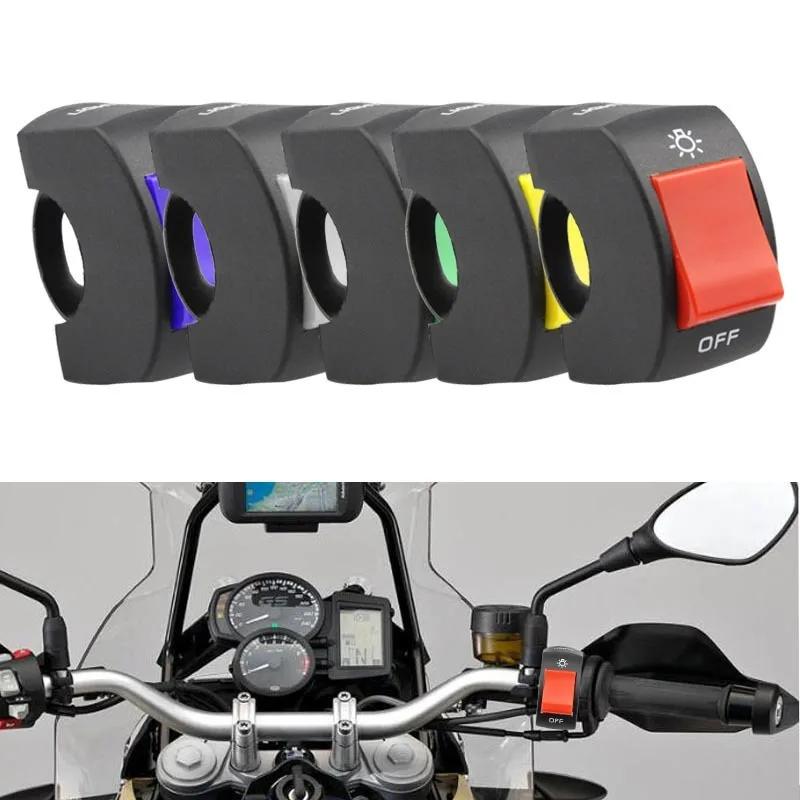 2/1pcs Motorcycle Switch ON OFF Control Buttton Handlebar Mount Headlight Signal Lamp Control Modified Switches Accessories