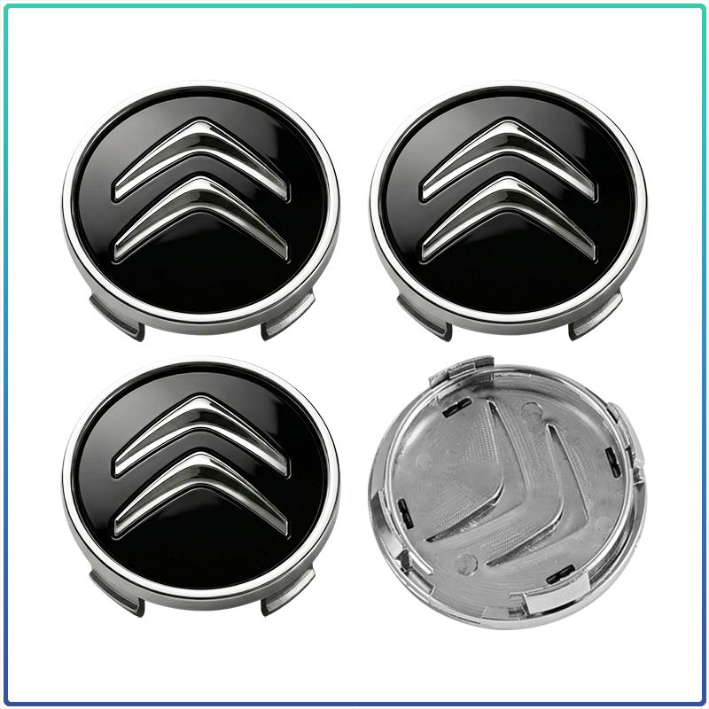 4Pcs 60MM Car Wheel Center Hub Cap Tire Rim Cover Decoration For Citroen C1 C2 C3 C4 C4L C5 C6 C8 DS3 DS4 DS5 DS6 LS Berlingo Picasso c elysee