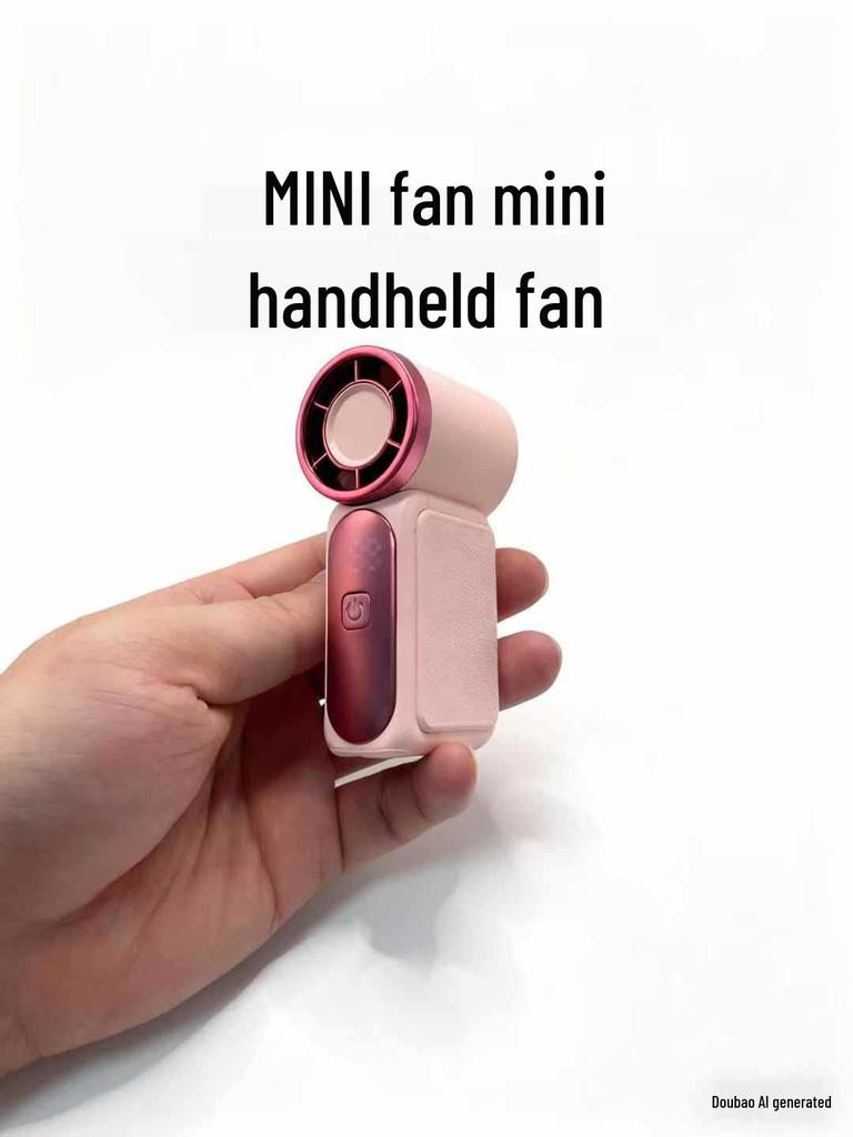X688 High-Speed USB Rechargeable Mini Turbine Handheld Fan – Long Battery Life & Portable for Outdoor Use.
