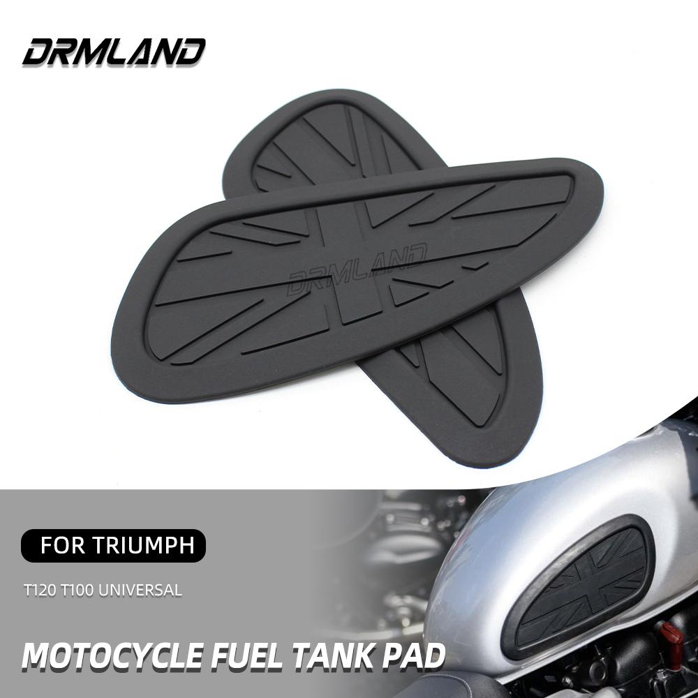 

For Triumph T120 T100 Universal RetroTank Pad Gas Tank Traction Pads Fuel Tank Grips Side Stickers Knee Grips Protector