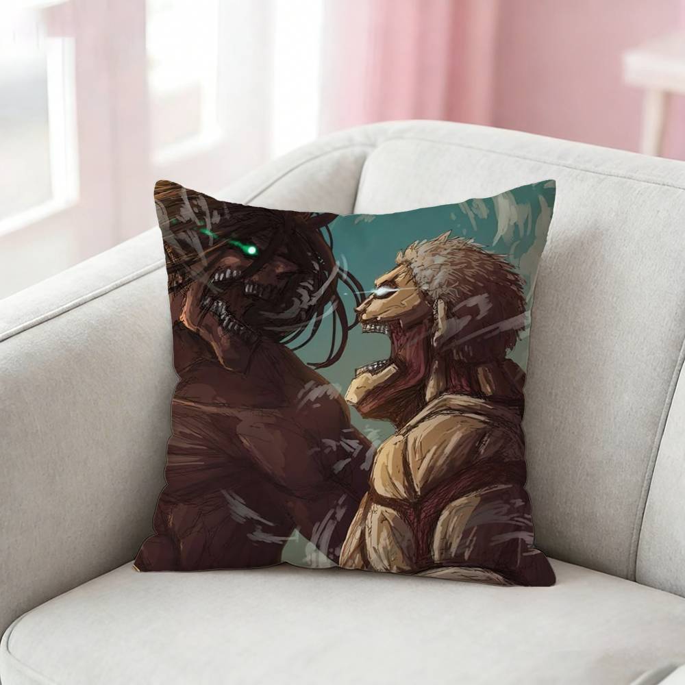 Anime AAttack COOL On Titan Pillow Case for Sofa Living Room Home office Decor Protective Cover