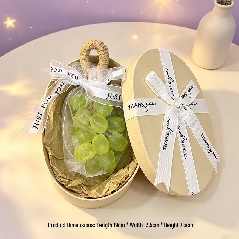 Handmade Grape-Scented Crystal Gem Soap for Christmas Gifts