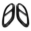 Set of 2 Black Exhaust Pipe Cover Trims for GLC C C207 Coupe Mercedes-Benz E-Class 2014-2017 (Black)