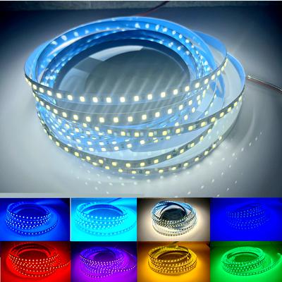 SMD2835 120LEDs/m LED Strip 5M 12V 24V 220V Home Lamp Strip Decor Colorful Flexible Lamp Bar for TV Background Home Decoration