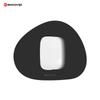 EXCO (EXCO) Black Round Triangular Leather Mouse Pad, Small Size, Laptop Desk Pad, Waterproof Leather, Gaming Mat, Portable And Washable, 0395